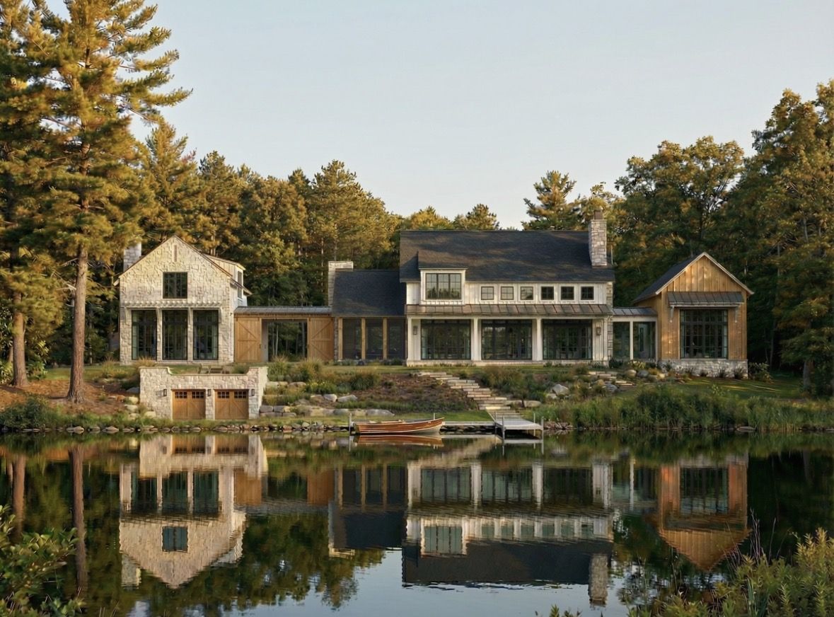 Luxury lakeside residence by A. Lauber Architecture & Design